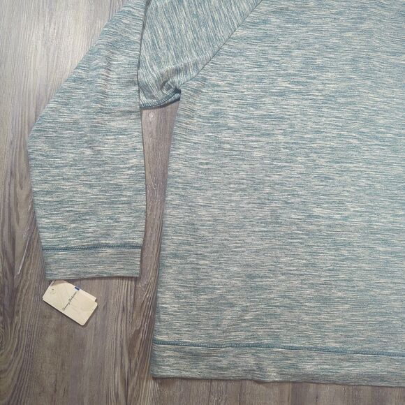 Tommy Bahama Men's XL Heather Green Pullover 1/4 Zip Sweater Sweatshirt NWT - Picture 11 of 14
